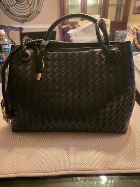 Classic Fashion black braided bag NWT, from Market , shoulder strap with wallet